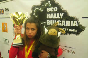 Isabelle all'Ecorally in Bulgaria